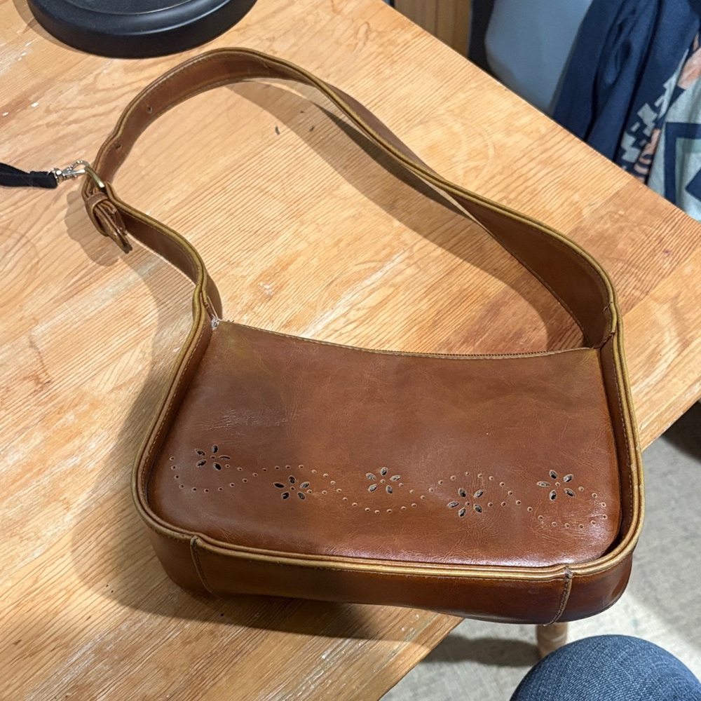 Brown Leather Shoulder Bag